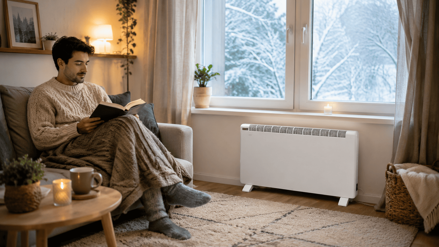 Calefactor eléctrico bajo consumo